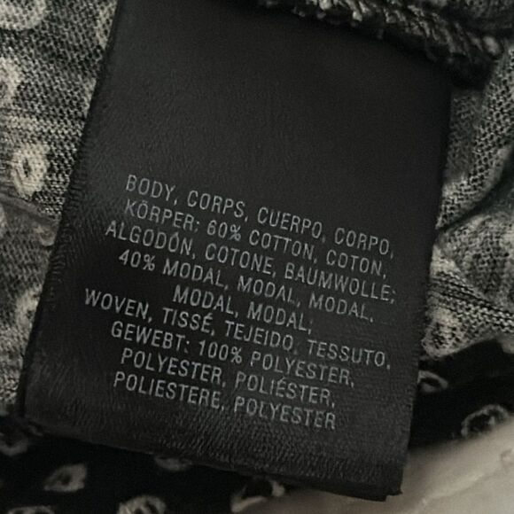 Anthropologie Deletta Black with white dots top with tie size small - Picture 7 of 8